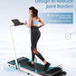 Walking Pad Treadmill with Handle Bar 3.0 HP Foldable Treadmills 300LBS Capacity Folding Walking Pad 3 in 1 Under Desk Treadmill Remote Control with APP