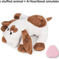 Puppy Heartbeat Toy Heartbeat Stuffed Animal for Dogs, Dog Heartbeat Toy for Puppy Sleep Aid Crate Training Calming, Puppy Comfort Toy for Dog Anxiety Relief