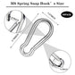 40 PCS 3'' Spring Snap Hook Carabiner, M8 5/16 Inch Galvanized Silver Steel Carabiner Clip, 500LBS Holding Capacity Quick Link Clip Keychain for Hammock Dog Leash & Camping Gym