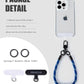 project-cb Phone Wrist Strap 1,Tether Tab 2,Phone Wristlet,Lanyard Wrist Strap,Key Holder,KeyChain,KeyRing×2(Gray)