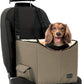 Petsfit Dog/Cat Booster Seat with Pockets, small dog car seat for Cars, Trucks and SUVs (Small, Dark Brown)