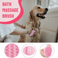 Dog Grooming Kit - Deshedding Brush for Short Hair, Slicker Brush, Flea Comb, Puppy Brush Set in Pink
