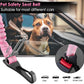SlowTon Dog Seat Belt, Adjustable Dog Safety Belt Leash, 2 in 1 Latch Bar Attachment Dog Car Seatbelt with Elastic Nylon Bungee Buffer, Reflective Nylon Belt Tether Connect to Dog Harness (Pink)