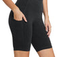 baleaf Women's 8"/ 5"/ 3" Biker Shorts High Waist Yoga Workout Gym Running Volleyball Spandex Shorts with Pockets