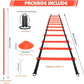 HOTOOLME Agility Training Poles Equipment Soccer Training Equipment includes 6 Agility Poles,Agility Ladder, 10 Soccer Cones,Jump Rope for Speed Training, Soccer Training, Basketball Athletes & Kids