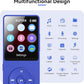 AGPTEK A02 MP3 Player with Bluetooth 5.3, 1.8 inch Screen Portable Music Player with Speaker, FM Radio, Voice Recorder, Supports Expanded Up to 128GB(Blue, 64GB)
