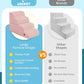 Dog Step for Bed, Dog Stair 4-Step 35D Pet Stair 19.7" H for High Bed or Sofa Non-Slip Balanced Pet Step Indoor, Pink