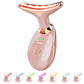 Light Based Face-Neck-Massager - 7 Color Portable Facial Massager for Skin Care, Rose Gold