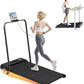 Incline Walking Pad with Handle Bar, Folding Treadmill Foldable Portable Under Desk for Home Office, Ultra Quiet <45dB, Safety Lock, 300+ LB Capacity