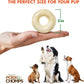 Pork Chomps Pressed Pork Skin Dog Chews, 2.5-inch Rings, Real Chicken, 8 Count (Pack of 2)