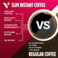 VitaCup Slim Instant Coffee Packets, with Garcinia, Fiber, B Vitamins, Skinny Coffee, Bold & Smooth, Medium Dark Roast, 100% Arabica Coffee in Single Serve Sticks, 72 Ct