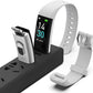 ENGERWALL Fitness Tracker with Step Counter/Calories/Stopwatch, Activity Tracker with Heart Rate Monitor, IP68, Health Tracker with Sleep Tracker, Smartwatch, Pedometer Watch for Women Men Kids