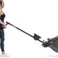 Sunny Health & Fitness Flip & Foldable Rowing Machine for Home w/Extended Slide Rail, Full-Body Workout, Low-Impact, Optional Extra Long Rail, Quiet Rail Cover, Water Motion and Free SunnyFit App