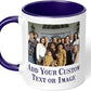 Personalized Coffee Mug, Custom Photo Text 11 Oz Ceramic Mug, Customized Picture Name Tea Cup, Unique Gift Idea, Taza Cafe Personalizadas Fotos, Cute Custom Gifts Mom Women Men, Mother's Day, Navy