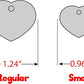 Personalized Dog Tag with 5 Lines of Custom Deep Engraved Durable Stainless Steel Pet ID Name Tag Designer Regular Size Heart