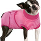 FUAMEY Recovery Suit for Dogs After Surgery,Soft Breathable Dog Bodysuit E-Collar & Cone Alternative Surgical Suit,Male Female Dog Neuter Spay Suits Anti Licking Wounds Onesie Rose Stripes L