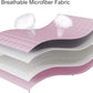 L'AGRATY Weighted Blanket - 60"x80" 17lbs Cooling Breathable Heavy Blanket Microfiber Material with Glass Beads for Adult All-Season Summer Fall Winter Soft Thick Comfort