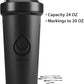 4 PACK, 28 oz Shaker Bottles with Powerful Wire Whisks for Protein Mixes | Leakproof Blender Shaker Bottle Pack with cleaning sponge | BPA-Free & Dishwasher Safe | Protein shaker bottle