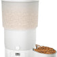 Gimars 5L/20 Cups Automatic Cat Feeder, Programmable 1-6 Meals Cat Food Dispenser with Stainless Steel Bowl, Easy Setup, Dual Power Supply,10s Meal Call Timed Pet Feeder for Cats and Small Dogs