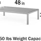 30 in X 48 in. Aquarium Stand | Industrial Style Aluminum Fish Tank Base with Open Frame Design