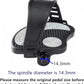 YBEKI Pro-Grade Exercise Bike Pedals with Adjustable Straps - 9/16" & 1/2" Spindle for Indoor Peloton/Schwinn/Spin Bikes | Heavy-Duty PP Plastic & PVC Straps + 500lb Capacity
