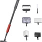 UPETTOOLS Aquarium Clean Tool 6 in 1 Fish Tank Cleaning Kit Algae Scraper Scrubber Pad Adjustable Long Handle Fish Tank Brush Cleaner Set