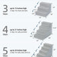 Dog Stairs for Small Dogs,22" H,5-Step Dog Steps for Bed and Couch with High Density Foam,Non-Slip Pet Steps for Doggy and Cat,Pet Stairs with a Washable Cover,Grey