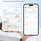 Pulse Oximeter O2 Ring Oxygen Monitor with Smart Reminder Sleep Oxygen Monitor Continuous Recording of SpO2 & PR, Blood Oxygen Saturation Rechargeable Pulse Ox with Free APP & Reports