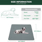 FXW Washable Pee Pads for Dogs, Puppy Pads with Super Absorbent, Specifically Designed for FXW Rollick/Homeplus 24inch 8 Panels Dog Playpen, 63" Square, Gray, 1 Pack