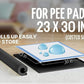 Skywin TidyFriend 3 Pk Pee Pad Holder Tray for 30” x 23” Pee Pads with Corner Lock Holes, Raised Edges, Non-Spill, Easy to Clean Silicone Dog Potty Tray Holder, for Indoor Floor Protection (Black)
