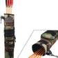 KRATARC Archery Lightweight Back Arrow Quiver Dual Use Foldable Compact Hip Arrows Bag with Molle System Pocket Hanged for Target Shooting Hunting