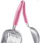 WePet Cat Litter Scoop, Aluminum Alloy Sifter, Kitty Metal Scooper, Deep Shovel, Long Handle, Poop Sifting, Kitten Pooper Lifter, Durable, Heavy Duty, for Litter Box