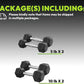 Hex Dumbbell Set, 30-480 lb Set Rubber Encased Exercise & Fitness Dumbbells, Weights Dumbbells Set, Hand Weight for Strength Training