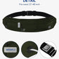 WATERFLY Running Belt Fanny Pack: Runner Marathon Jogging Waist Pack Sport Workout Exercise Fitness Phone Holder Belt for Men Women Jogger Slim Waistband
