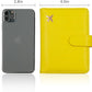 Melsbrinna RFID Passport Holder for Travel Women/Men, Cute RFID Blocking Wallet with Card Slots, Travel Wallet/Passport Case (1, Yellow)