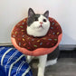 BINGPET Soft, Adjustable Protective Cat Cone Collar Alternative - Cute Surgery Recovery Suit for Kittens and Puppies - Prevents Licking Wounds