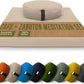 Bean Products Meditation Cushion Mat Set - Zafu Floor Pillow Organic Buckwheat Pillow + Cotton Filled Zabuton Prayer Pad - Meditation Pillow Yoga Knee Pad - Made in USA - 14" Round or 18" Oval