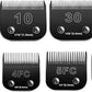 6pcs Dog Grooming Replacement Blades Compatible with Andis/Oster A5/Wahl KM-10 Series Dog Clippers,Detachable Clipper Replacement Blade,Black (6PCS Black-#10+30+3FC+4FC+5FC+7FC)