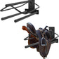 2Pcs Saddle Rack with Double Pad Bar,Heavy Duty Wall Mounted Saddle Rack Stand Saddle Pad Rack for English and Western Saddles,23.8x12.6x7.5 Inches