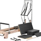 VEVOR Pilates Reformer Machine, Pilates Workout Equipment for Home Gym Studio Use, Pilates Bed with Dual Resistance- Spring & Cord, Reformer Set, Up to 400 LBS
