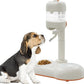 Pet Bowls with Weaning Bottles,3 in 1 Height Adjustable Water Dispenser for Dogs,15°Tilted Food Bowls for Small Dogs,Puppy Feeding,Pet Food Bowls for Cats,Rabbits,Ferrets