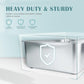 IKITCHEN Stainless Steel Cat Litter Box, Large Metal Litter Box for Cats, Never Absorbs Odors,Stain Free, Rustproof, Non Stick Smooth Surface, Anti-Slip Rubber Bottom, 19.5" L x 13.5" W x 6" H