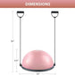 ZELUS Balance Ball Trainer with Resistance Bands and Foot Pump, Inflatable Yoga Ball for Home Gym Workouts, 23 Inch Exercise Half Ball for Balance Training Core Strength Fitness More, 330lb Cap