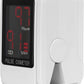 Concord Basics Fingertip Pulse Oximeter - Blood Oxygen Saturation Monitor with Carrying Case, Batteries, Silicone Cover & Lanyard - Easy to Use, Accurate SpO2 & Pulse Measurement (White)