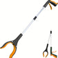 Grabber Reacher Tool - 32” Extra Long Foldable Gripper and Reaching Tool - Heavy Duty Pick Up Stick Grabbers for Seniors, Trash, Surgery Recovery Must Haves Gifts (Orange)