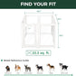 FXW AuraSpace Acrylic Indoor Unleashed Dog Playpen for Medium Dogs, 35 Inch, 8 Panels, White