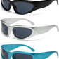 SOAR&EAGLE Y2K 3Pack Polarized sunglasses Wrap Around Men's Women's sunglasses Fashion Sport Shades Sun Glasses
