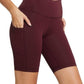 baleaf Women's 8"/ 5"/ 3" Biker Shorts High Waist Yoga Workout Gym Running Volleyball Spandex Shorts with Pockets