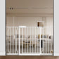 TSAYAWA Walk Through Baby Gate with Door, 48.1-52.7 Inch Wide Presure Mounted No Drill Metal Auto Close Child Gate for Stair Doorway - Indoor Outdoor Safty Gate for Toddler Dog Doggie, White