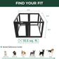 FXW AuraSpace Acrylic Indoor Unleashed Dog Playpen for Small and Medium Dogs, 30 Inch, 8 Panels, Black